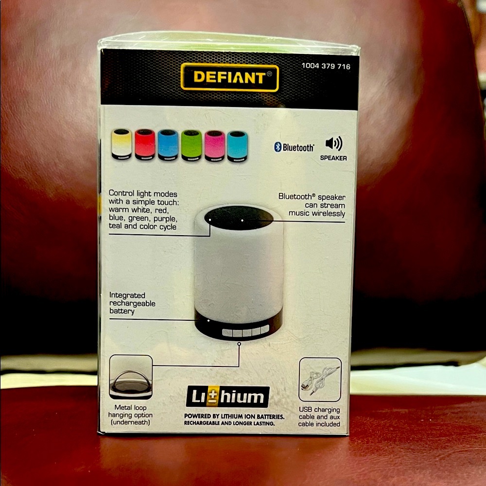 Green Multi-Color Touch Light Bluetooth Speaker - Picture 2 of 4
